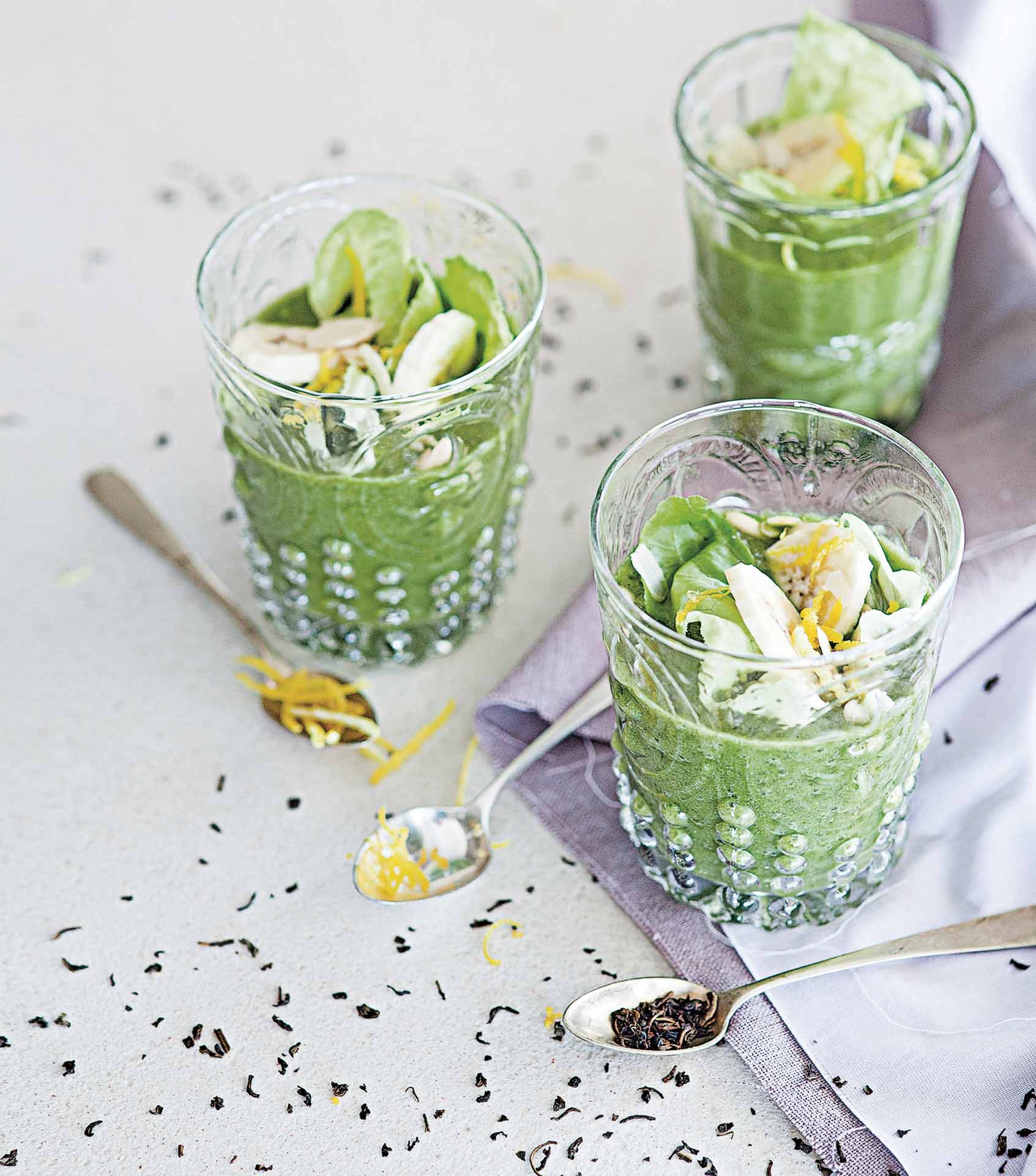 Lettuce and banana green tea smoothie - Coop Sole