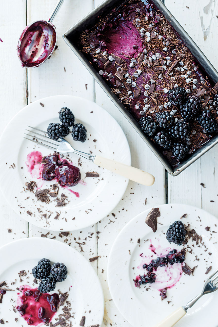 Blackberry and dark chocolate sorbet - Coop Sole